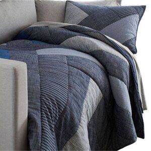 Pottery Barn Teen Denim X Quilt and Sham Set Twin Twin/XL PBTeen
